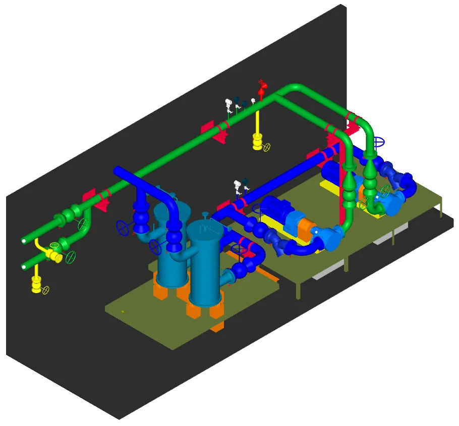 Oil station 3D modeli